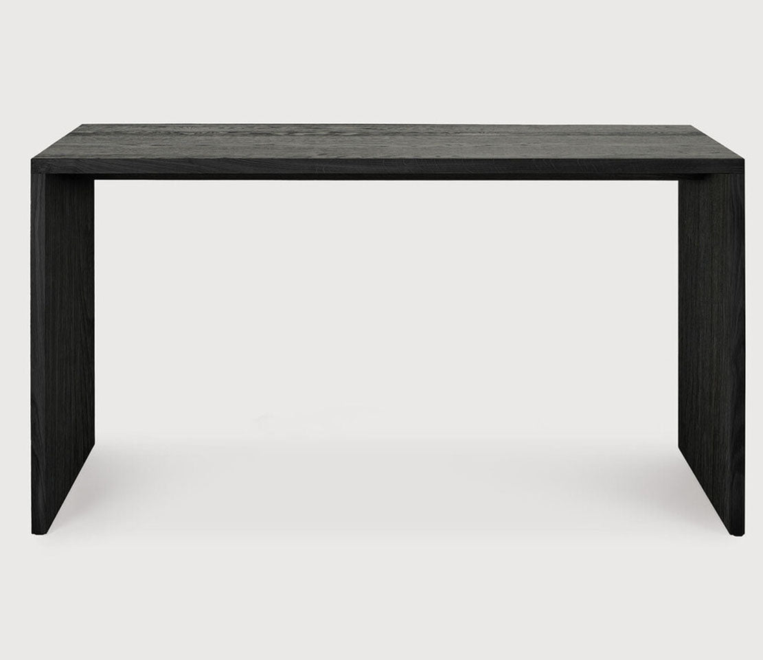 U Desk by Ethnicraft, showing front view of u desk.