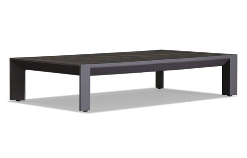 Vaucluse Coffee Table by Harbour - Asteroid Aluminum + Laminam Noir.