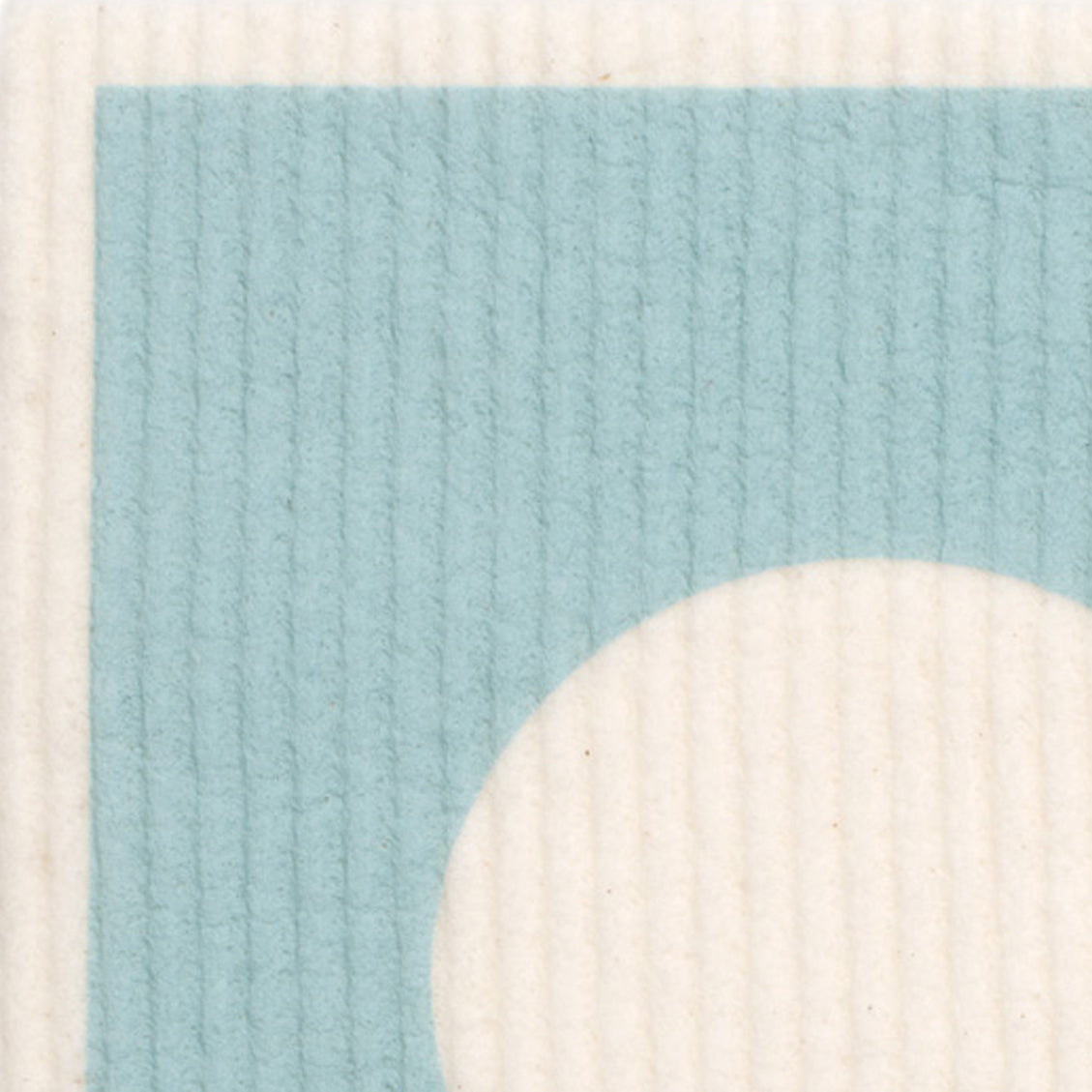 Vera Dish Cloth by Pappelina, showing closeup view of vera pale turquoise dish cloth.