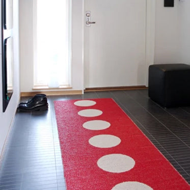 VERA Red & Vanilla Runner Rug