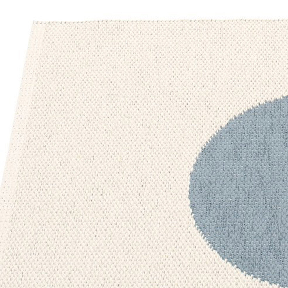 Vera Storm & Vanilla Runner Rug by Pappelina, showing closeup view of vera storm & vanilla runner rug