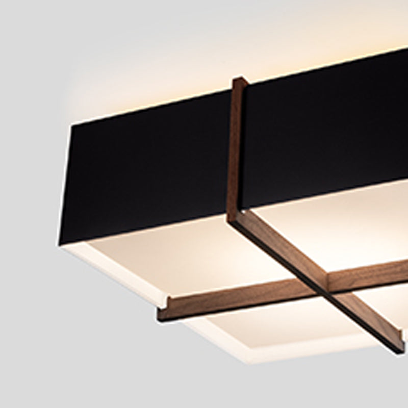 Veram 18" Flush Mount by Cerno, showing closeup view of veram 18" flush mount in live shot.