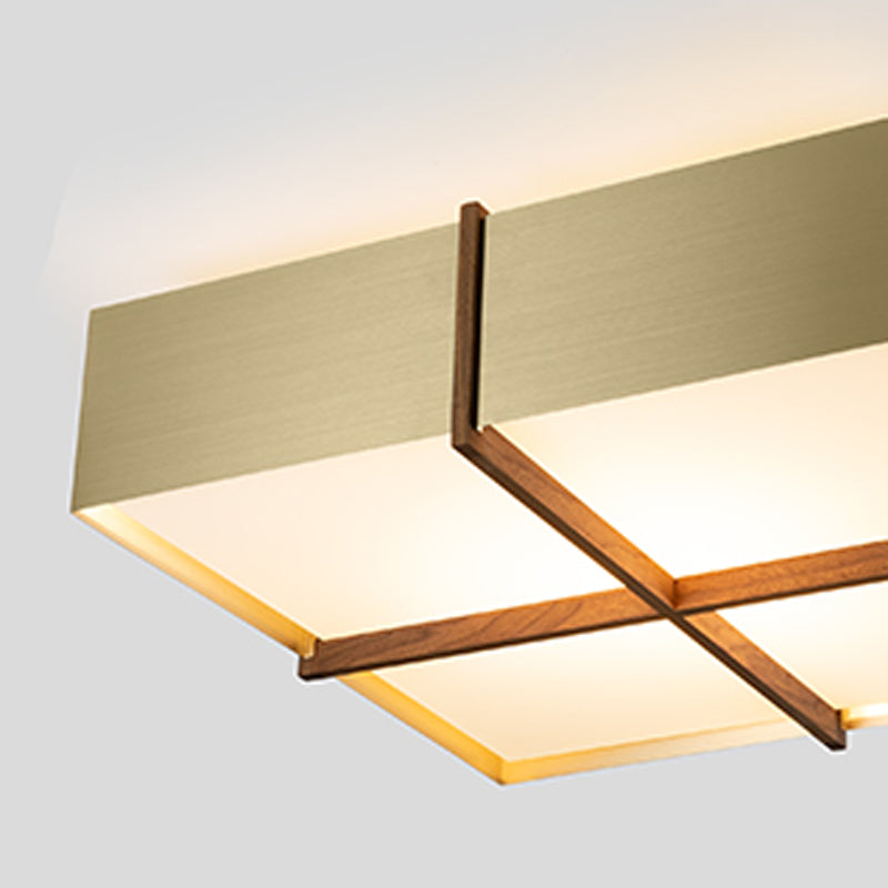 Veram 18" Flush Mount by Cerno, showing closeup view of veram 18" flush mount in live shot.