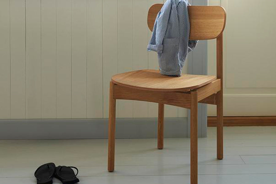 Vester Dining Chair by Skagerak, showing vester dining chair in live shot.