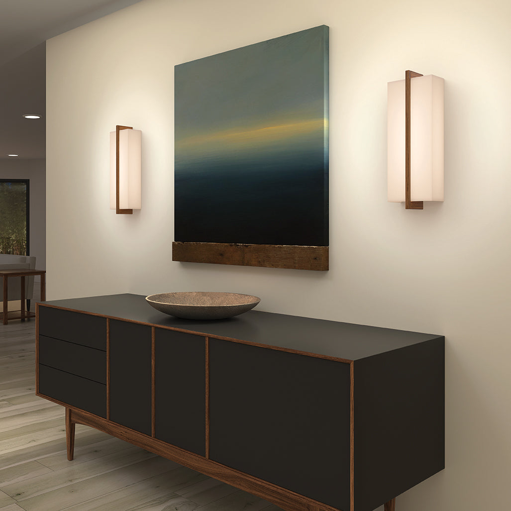 Via Sconce by Cerno, showing via sconces in live shot.