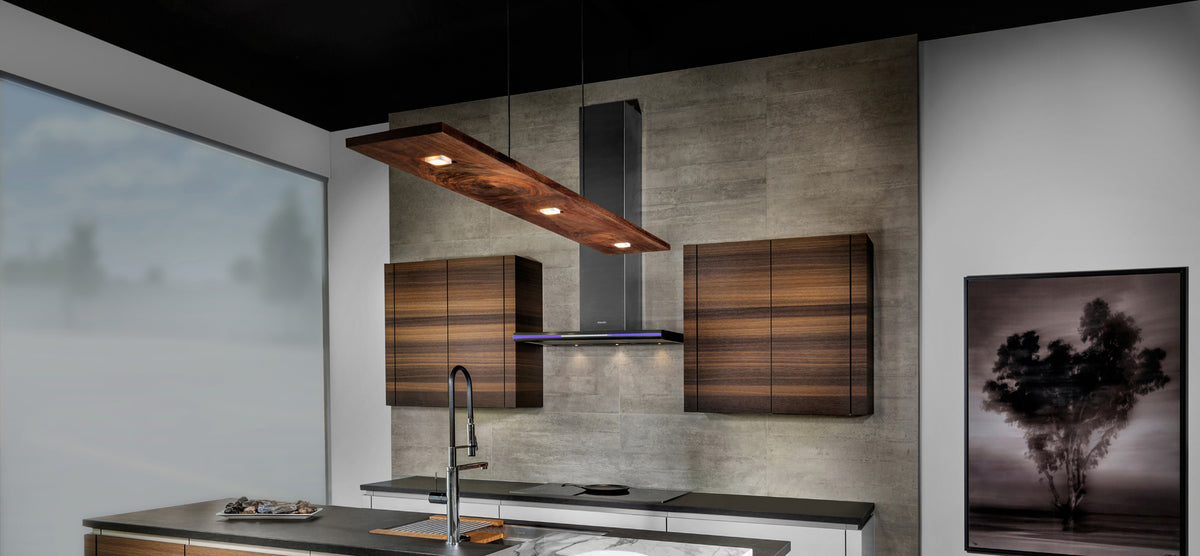 Vix 82" LED Linear Pendant by Cerno, showing vix 82" led linear pendant in live shot.