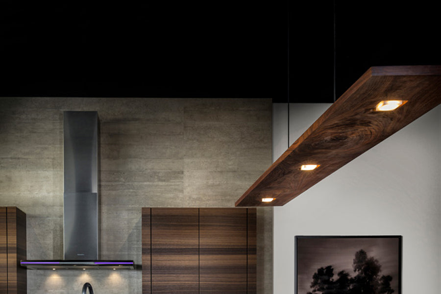 Vix LED Linear Pendant by Cerno, showing vix led linear pendant in live shot.
