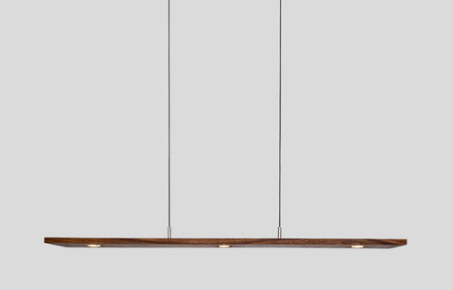 Vix LED Linear Pendant by Cerno - Walnut Wood.
