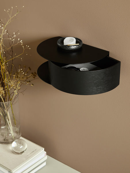 Wallie Wall Drawer by Woud, showing wallie wall drawer in live shot.