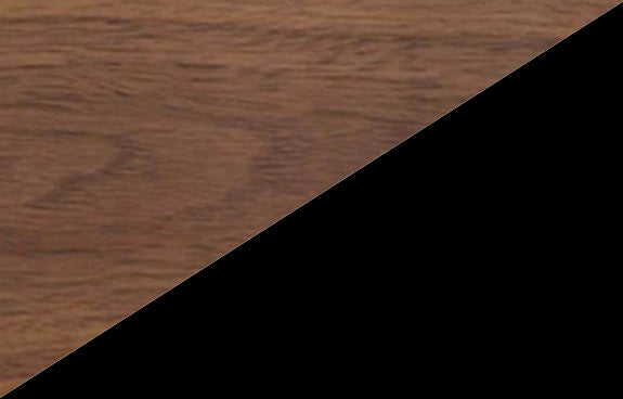 Walnut with Black Lacquer (Sample)