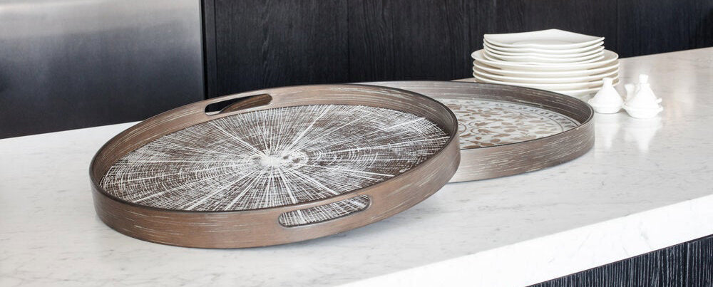 Slices Tray by Ethnicraft, showing slices trays in live shot.