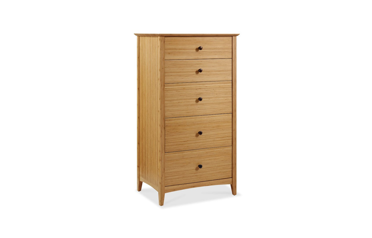 Willow Caramelized Five Drawer Chest by Greenington - Caramelized Wood.