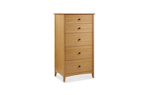 Willow Caramelized Five Drawer Chest by Greenington - Caramelized Wood.