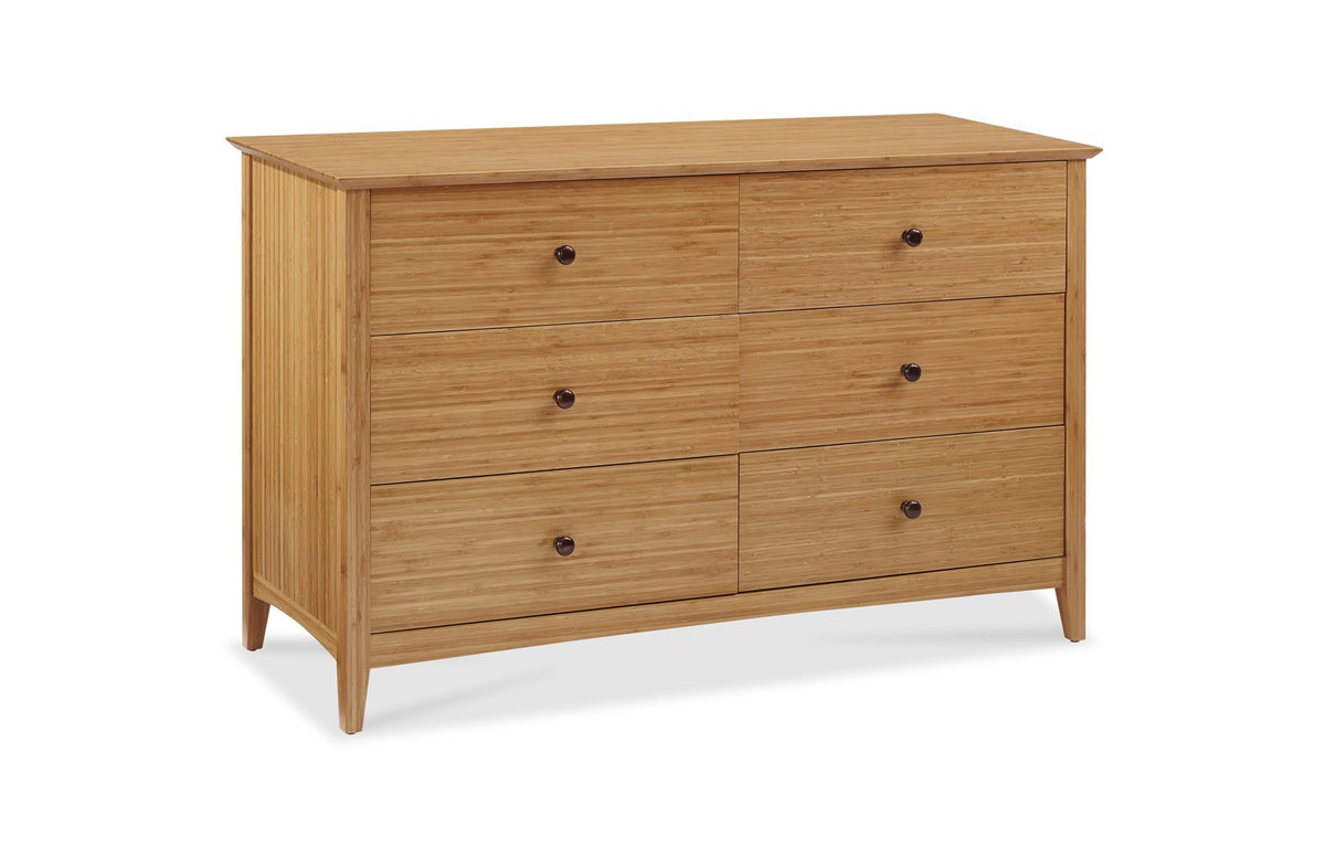 Willow Caramelized Six Drawer Dresser by Greenington - Caramelized Wood.