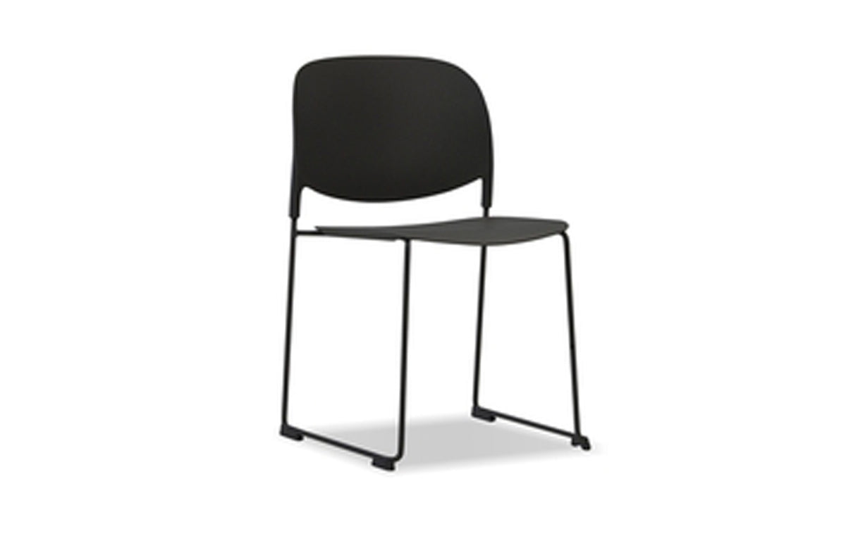 Pringle Stackable Dining Chair by Mobital - Without Arm, Black.