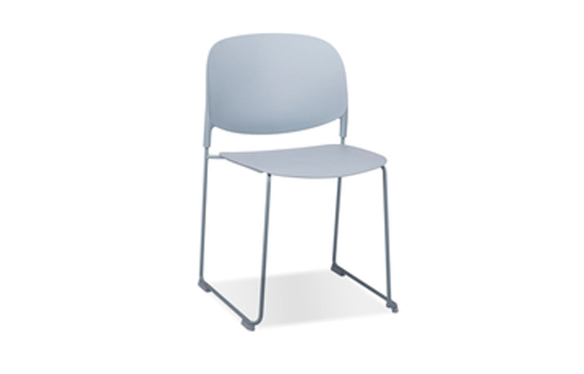 Pringle Stackable Dining Chair by Mobital - Without Arm, Light Blue.