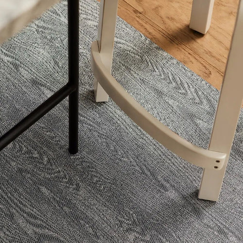 Woodgrain Woven Floor Mat by Chilewich, showing woodgrain woven floor mat in live shot.