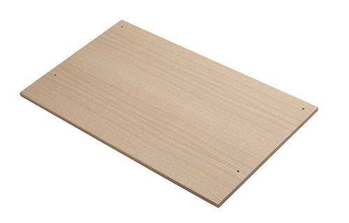 Elevate Desk Plate by Woud - White Pigmented Lacquered Oak Veneer With 4 Connecting Points