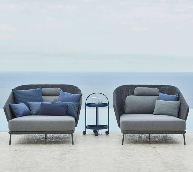 Wove Scatter Cushion by Cane-Line, showing wove scatter cushions in live shot.