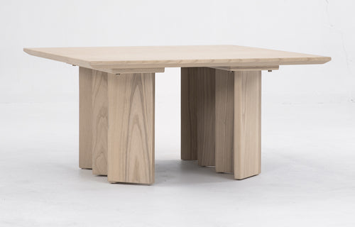 Zafal Coffee Table by Sun at Six - Square, Nude Wood.