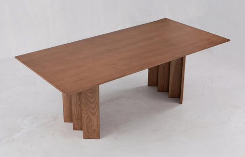 Zafal Dining Table by Sun at Six - Sienna Wood.