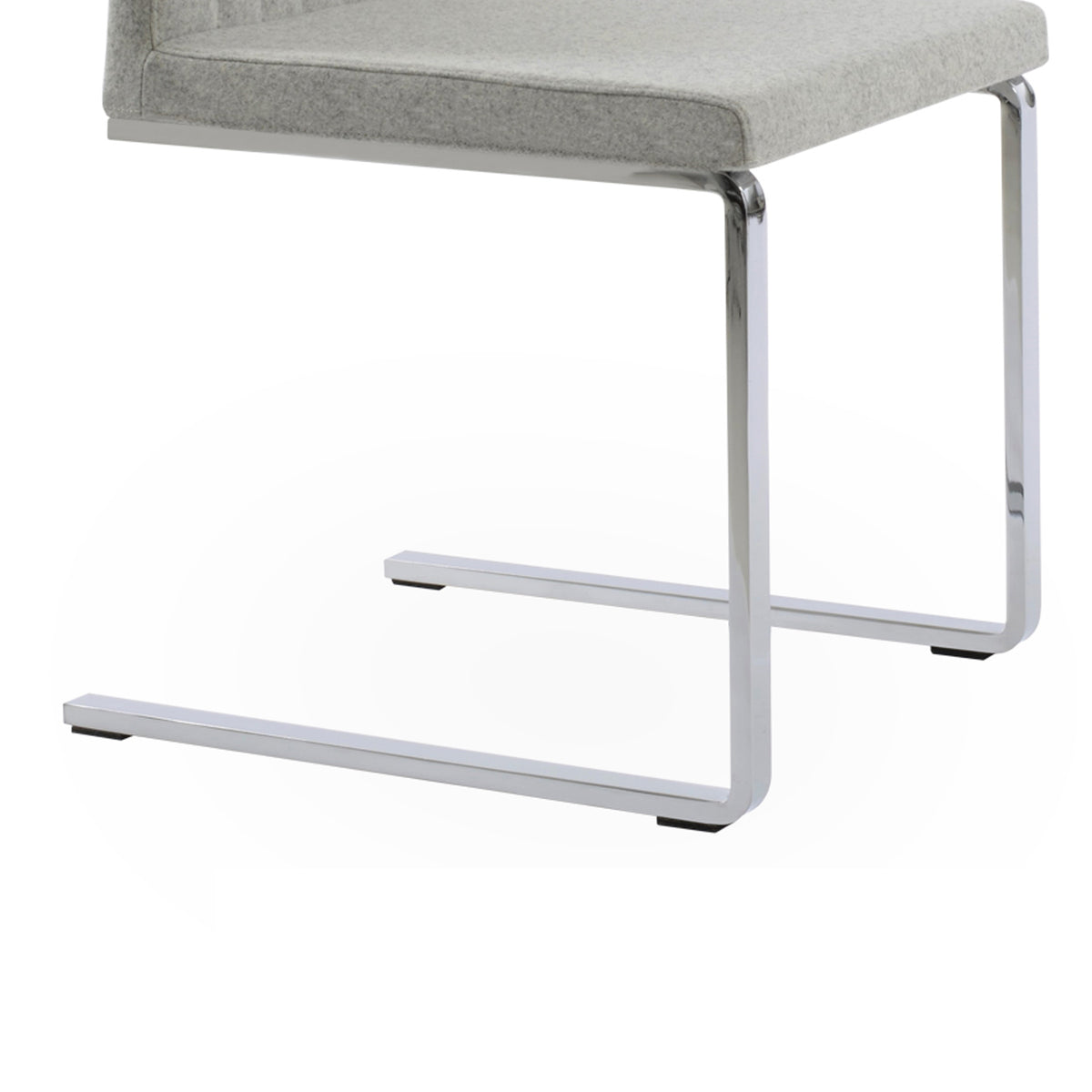 Zeyno Flat Chair by sohoConcept, showing closeup view of flat chair.