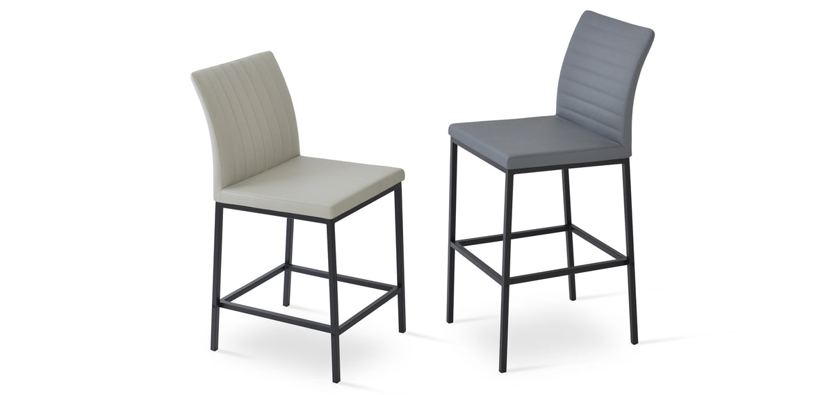 Zeyno Metal Stools by SohoConcept, showing counter/bar stools together.
