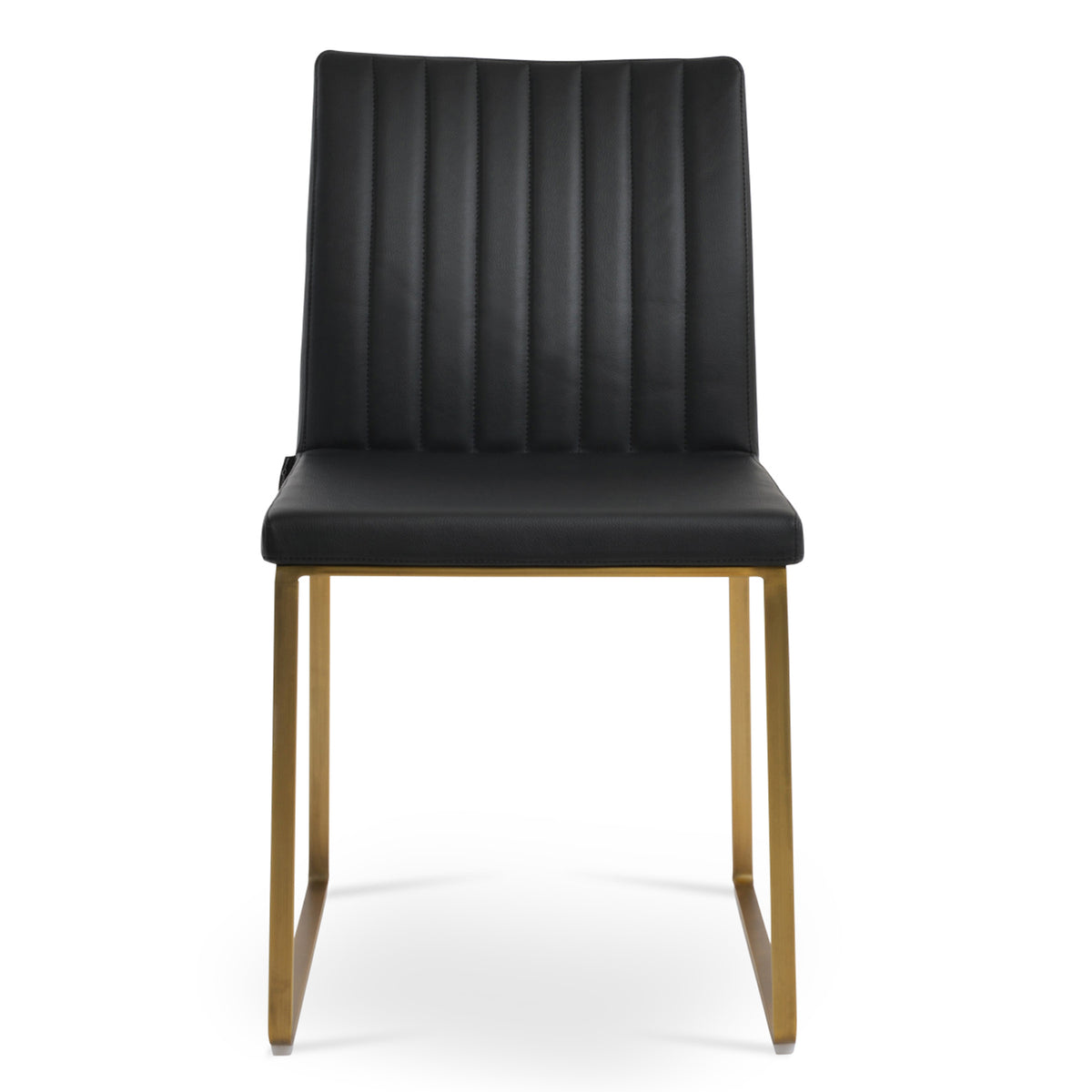 Zeyno Sled Chair by sohoConcept, showing front view of sled chair.
